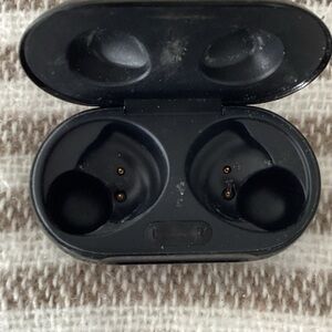 Black Wireless Earbuds Charging Case Samsung